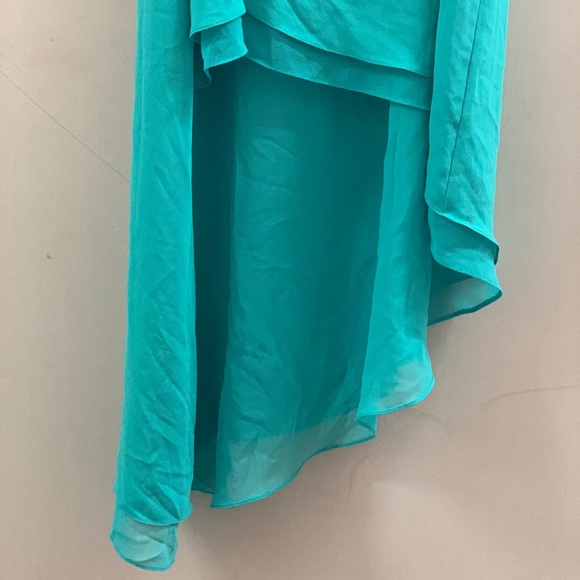 BCBGMAXAZRIA High/Low Georgette Midi Dress - Picture 4 of 5